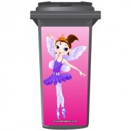 Lovely Fairy Ballerina Wheelie Bin Sticker Panel